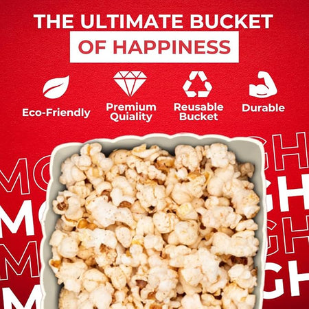 Wownic reusable movie night popcorn bucket featuring durable premium quality construction